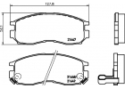 Тормозные колодки от Hella Pagid для Honda Accord, Hyundai Santamo, Mitsubishi